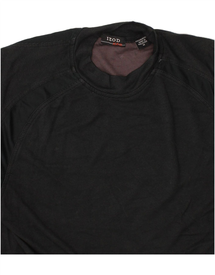 IZOD Womens T-Shirt Top UK 14 Medium Black Vintage Izod and Second-Hand Izod from Messina Hembry 