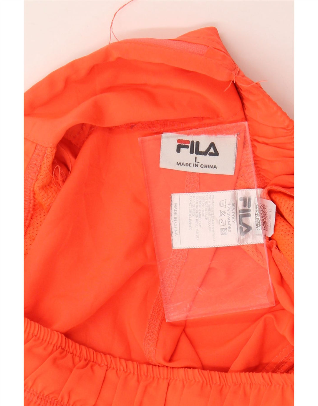 FILA Mens Sport Shorts Large Orange Polyester