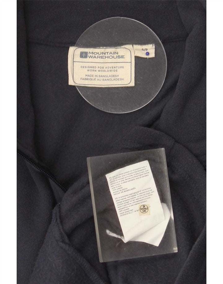 Mountain Warehouse Mens Fleece Jacket UK 36 Small Navy Blue Polyester