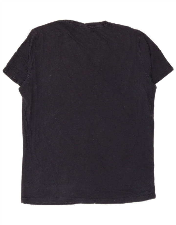 Champion Mens Graphic T-Shirt Top Small Navy Blue