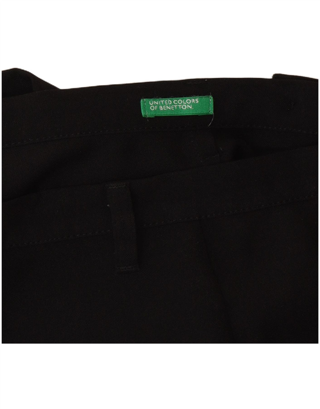 Benetton Womens Straight Suit Trousers W28 L32 Black