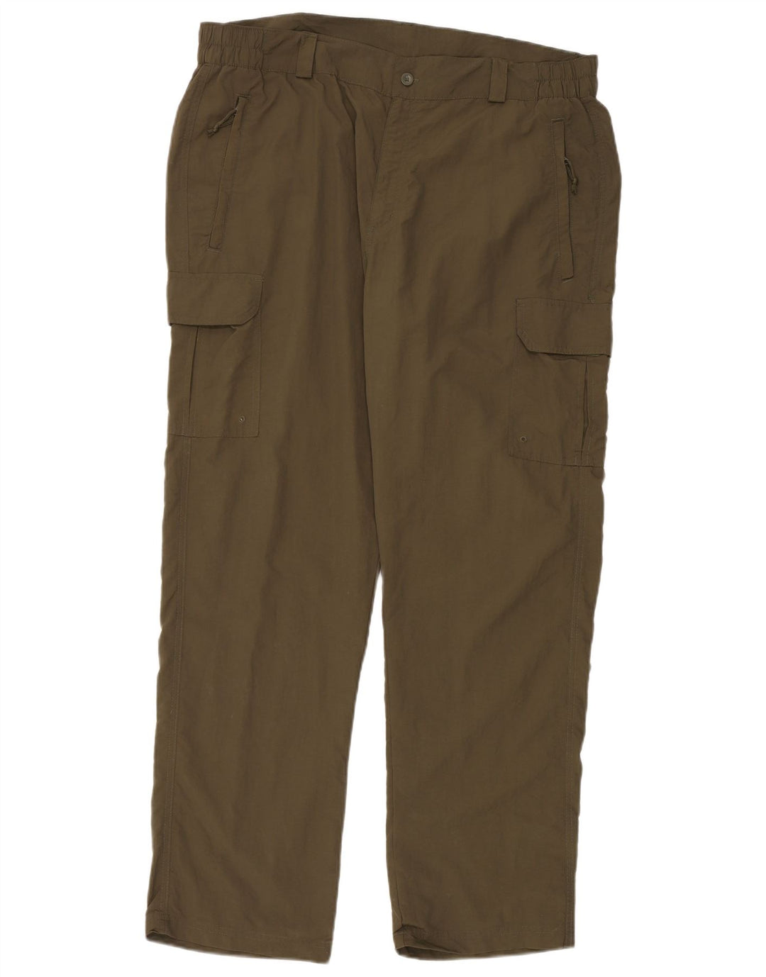 MOUNTAIN WAREHOUSE Mens Straight Cargo Trousers W38 L32 Khaki Nylon