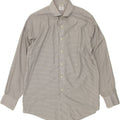 BROOKS BROTHERS Mens Regent Shirt Size 16 4/5 Large Grey Check Cotton Vintage Brooks Brothers and Second-Hand Brooks Brothers from Messina Hembry 
