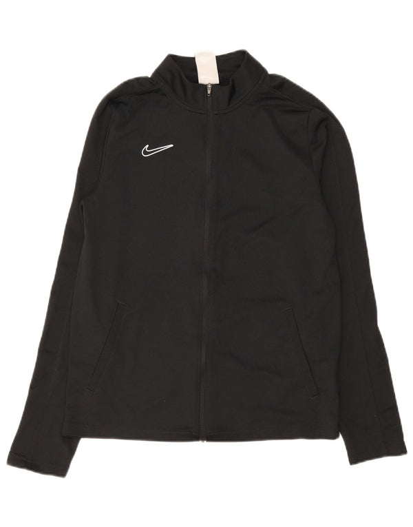 Nike Boys Dri Fit Regular Tracksuit Top Jacket 13-14 Years XL Black Sports