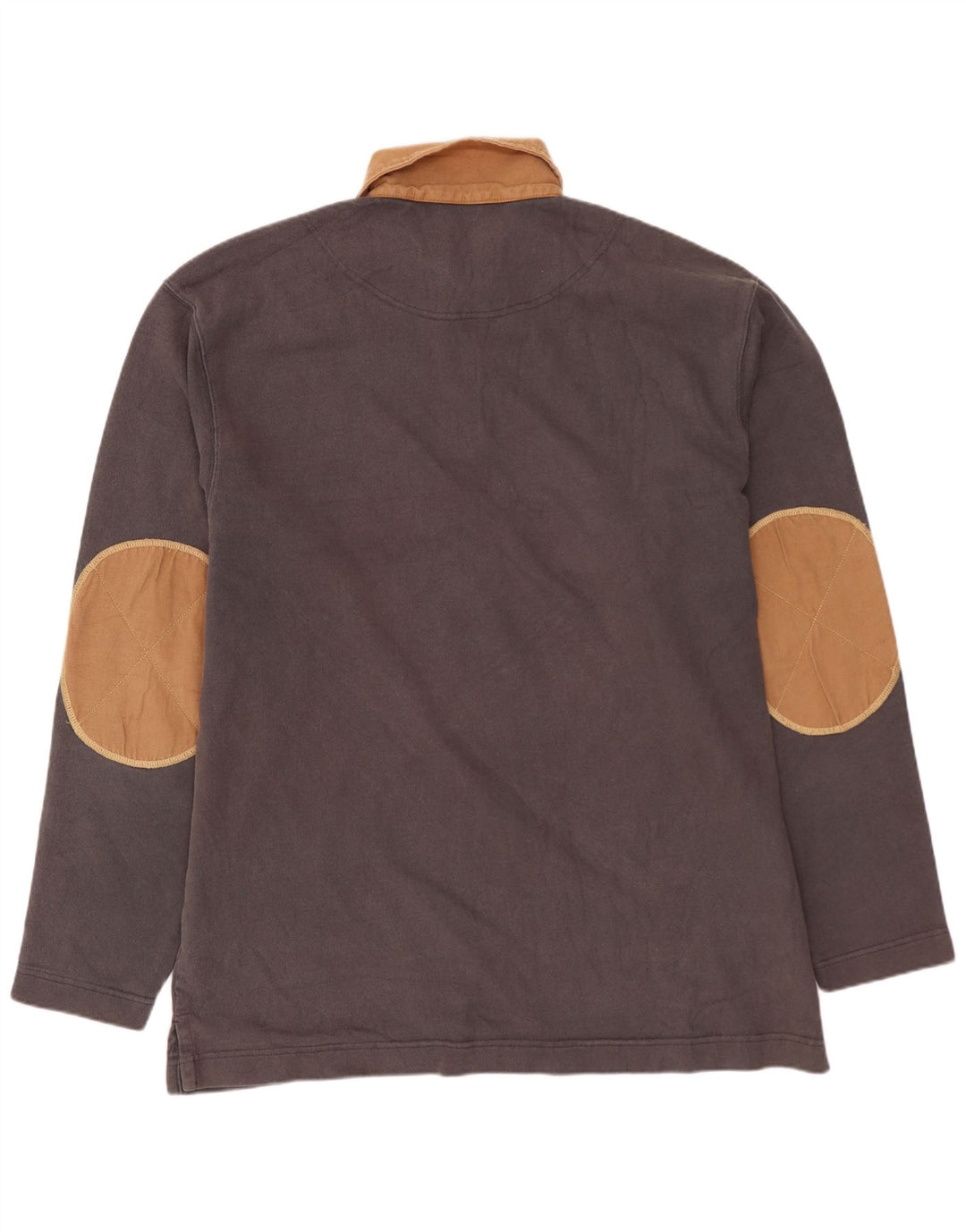 MURPHY & NYE Mens Sailmakers Graphic Rugby Polo Shirt 2XL Grey Colourblock