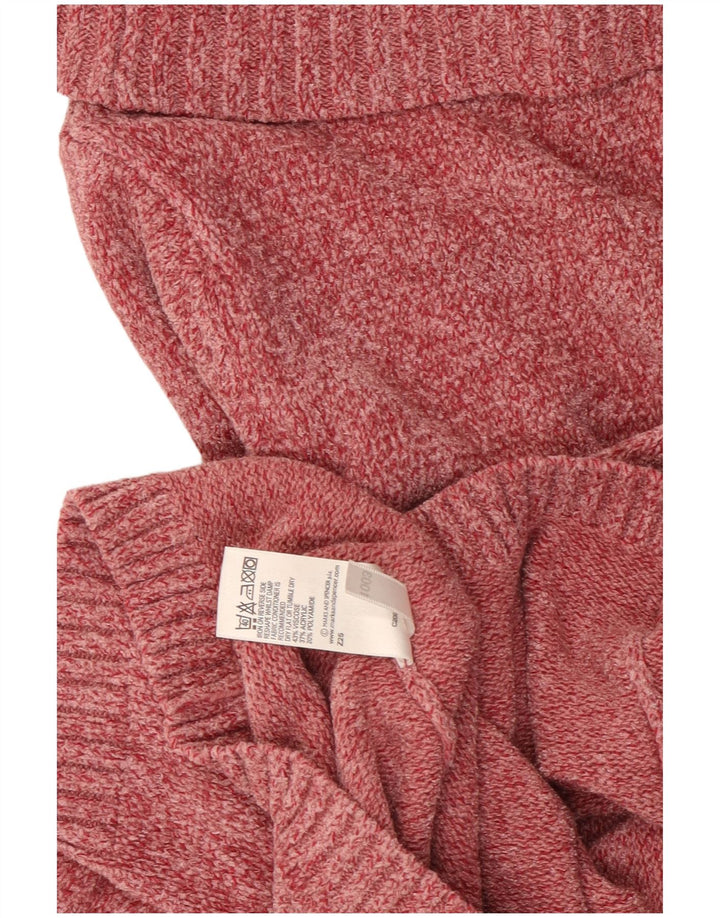 Marks & Spencer Womens Roll Neck Jumper Sweater UK 10 Small  Pink Viscose