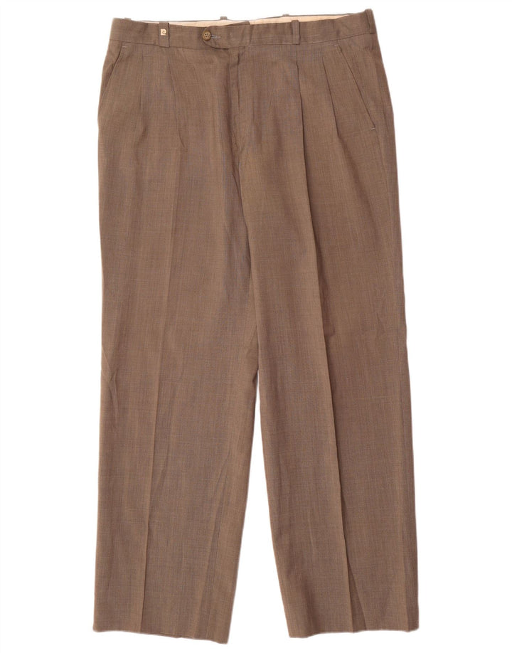 Pierre Cardin Mens Pegged Suit Trousers W34 L29 Grey