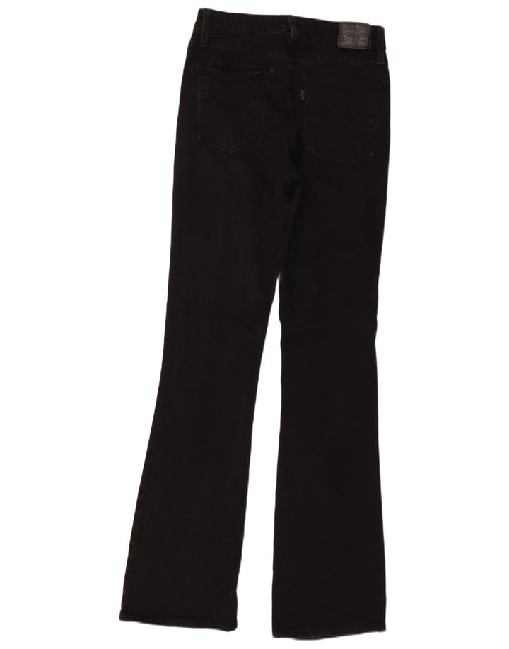 Levi's Womens 725 High Rise Bootcut Jeans W29 L34 Black Cotton
