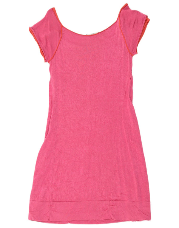 Hugo Boss Womens Sheath Dress UK 8 Small Pink