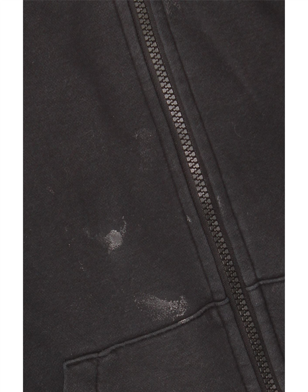 NIKE Womens Oversized Zip Hoodie Sweater UK 6 XS Black Cotton