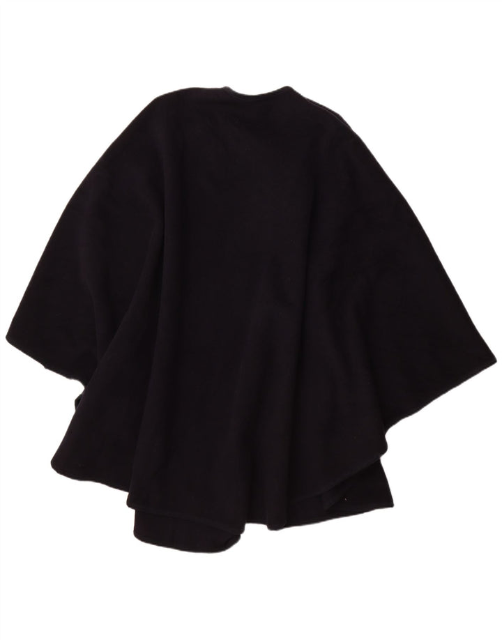 Vintage Womens Poncho Coat One Size Navy Blue