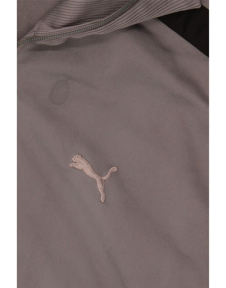 PUMA Mens Tracksuit Top Jacket XL Grey Colourblock Polyester