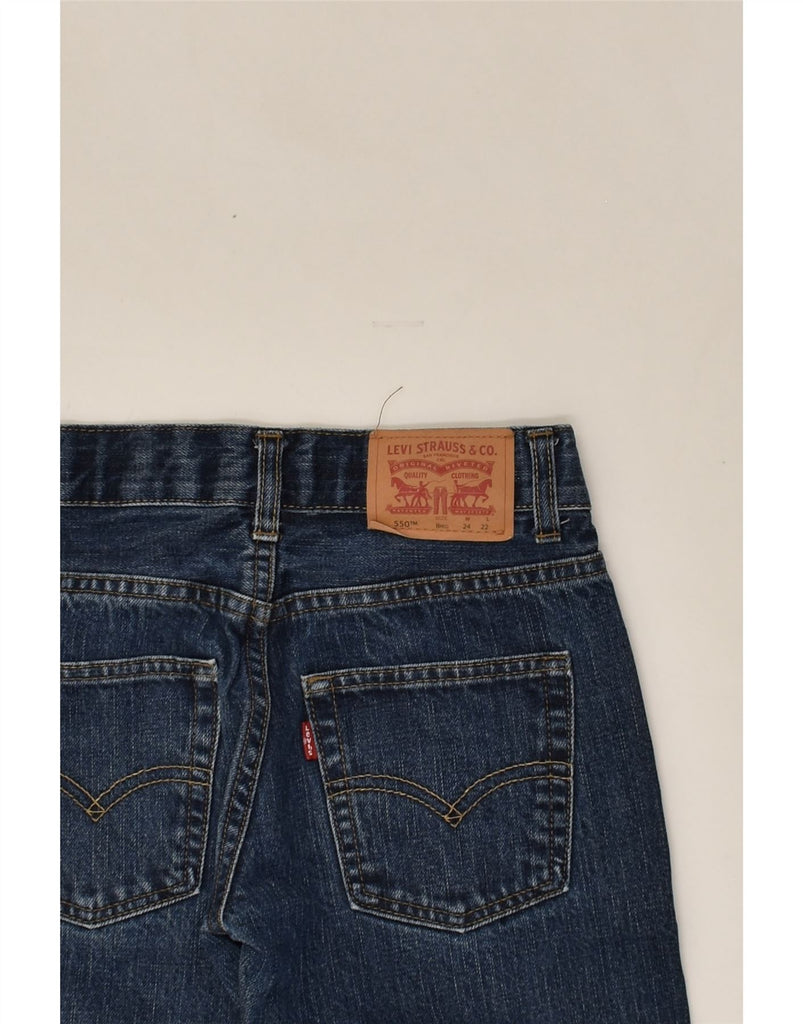 LEVI'S Boys 550 Relaxed Fit Loose Jeans 7-8 Years W24 L22  Navy Blue | Vintage Levi's | Thrift | Second-Hand Levi's | Used Clothing | Messina Hembry 