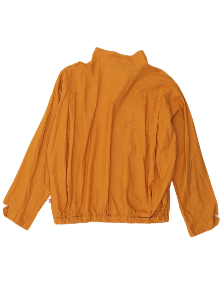Vintage Mens Bomber Jacket UK 42 XL Orange Cotton
