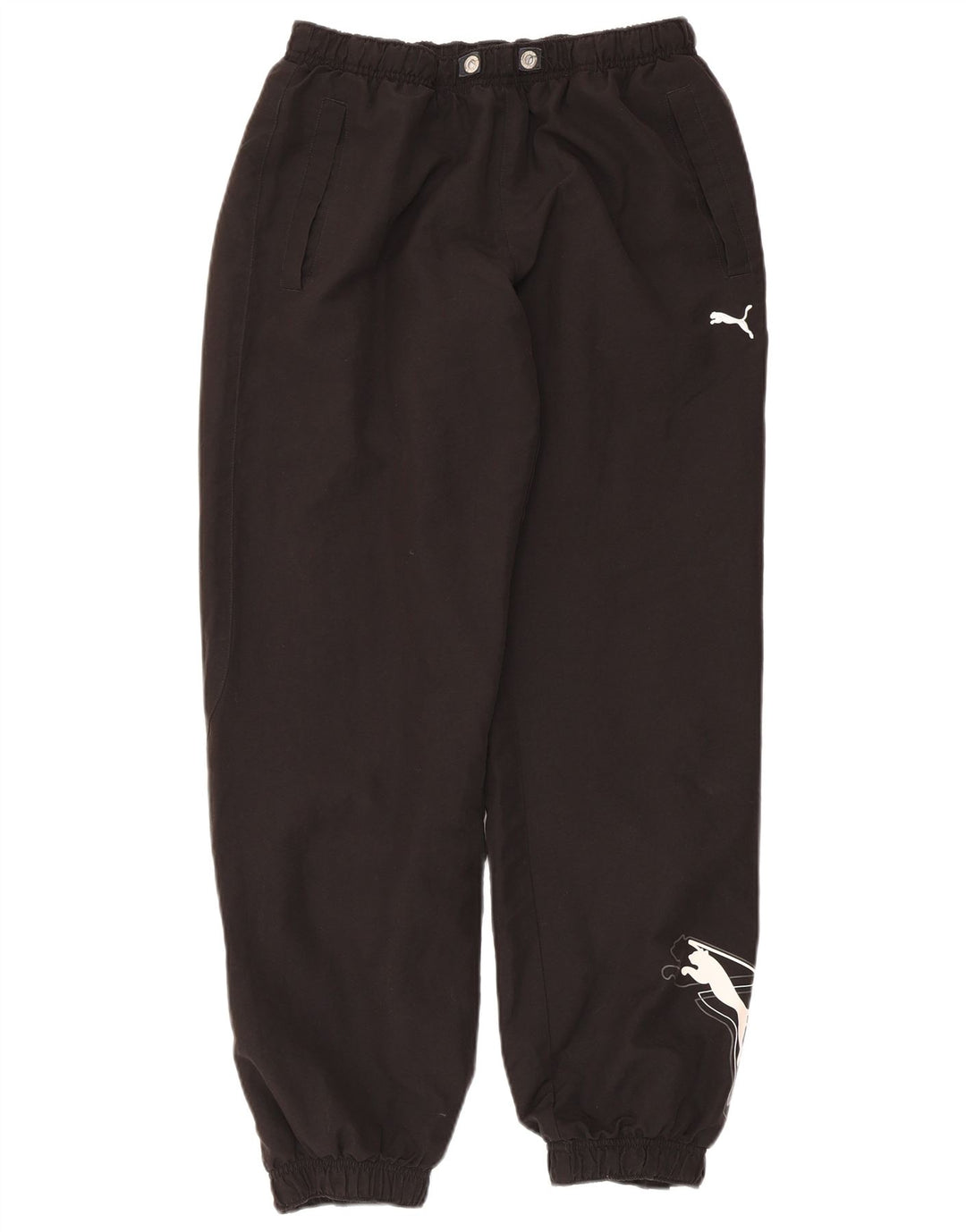 Puma Mens Graphic Tracksuit Trousers Joggers Medium Black