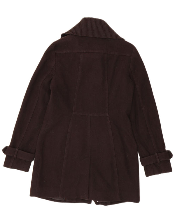 Esprit Womens Pea Coat UK 10 Small Brown Wool