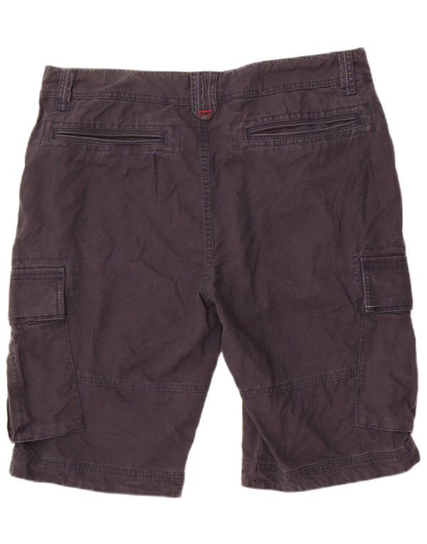 Fat Face Mens Cargo Shorts W36 Large Navy Blue Linen