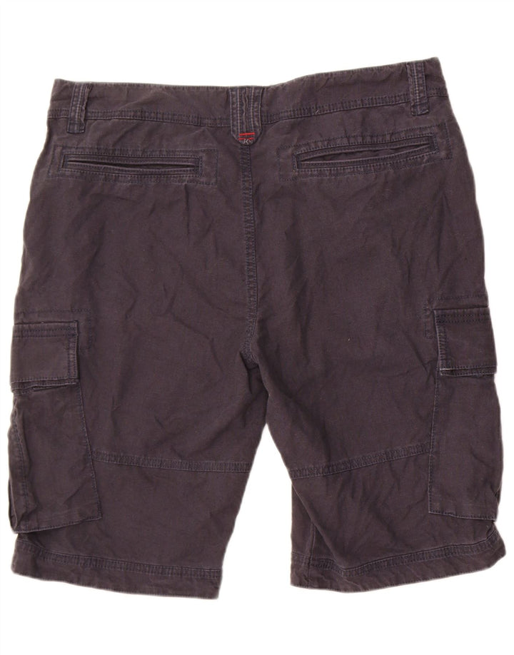 Fat Face Mens Cargo Shorts W36 Large Navy Blue Linen