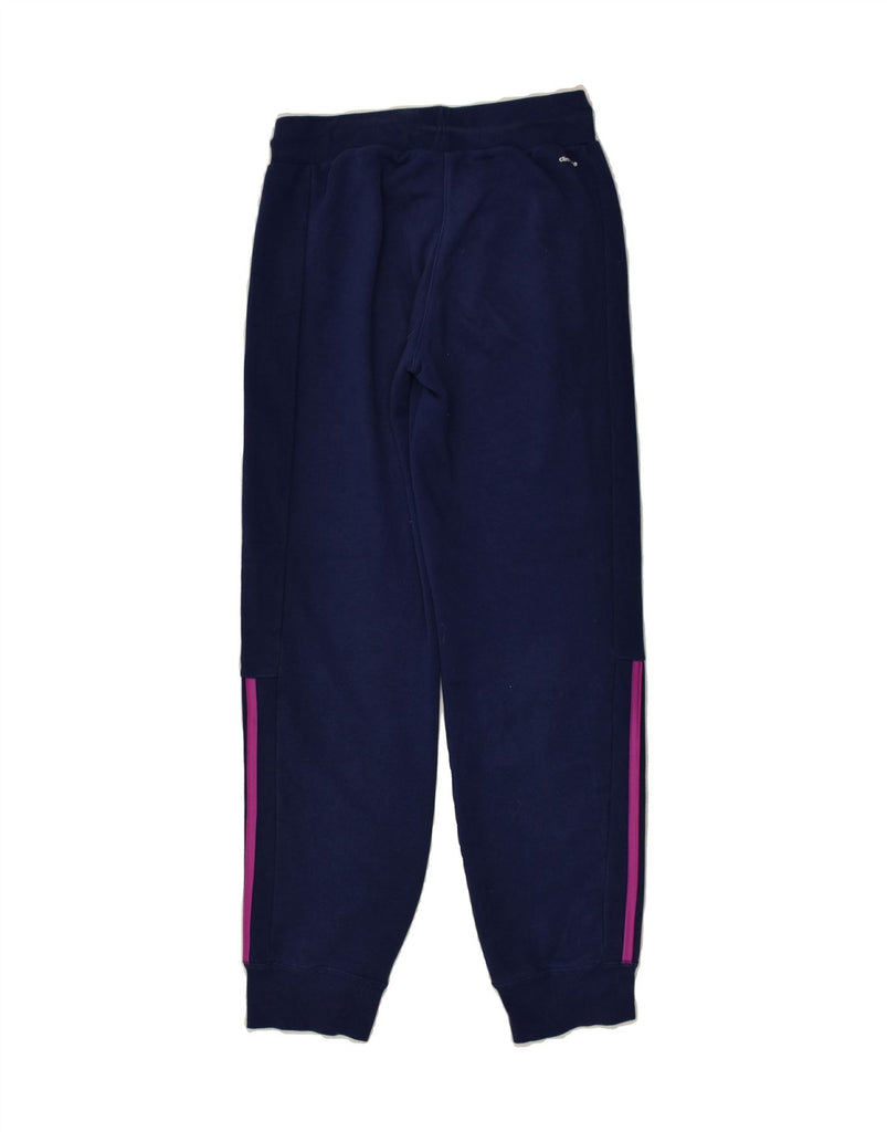 ADIDAS Girls Tracksuit Trousers Joggers 13-14 Years Blue Cotton | Vintage Adidas | Thrift | Second-Hand Adidas | Used Clothing | Messina Hembry 