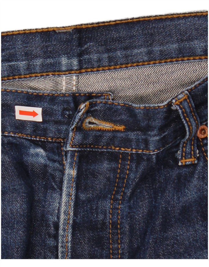 Levi's Mens 501 Straight Jeans W36 L32 Blue Cotton
