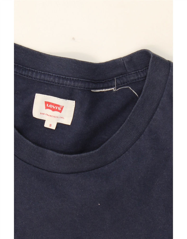 LEVI'S Mens T-Shirt Top Small Navy Blue Vintage Levi's and Second-Hand Levi's from Messina Hembry 