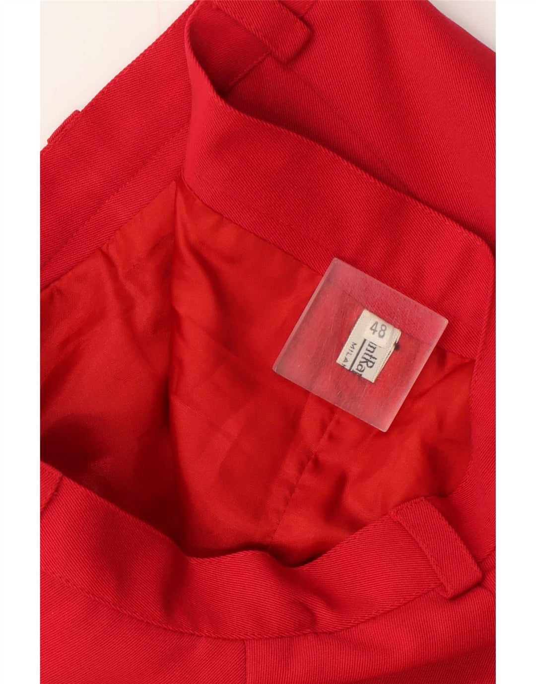 Vintage Womens A-Line Skirt W30 Medium Red Wool