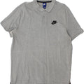 NIKE Mens Polo Shirt 2XL Grey Cotton Vintage Nike and Second-Hand Nike from Messina Hembry 