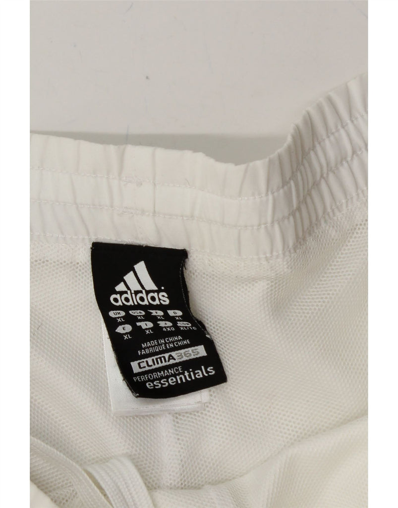 ADIDAS Mens Clima 365 Sport Shorts XL White Polyester Vintage Adidas and Second-Hand Adidas from Messina Hembry 