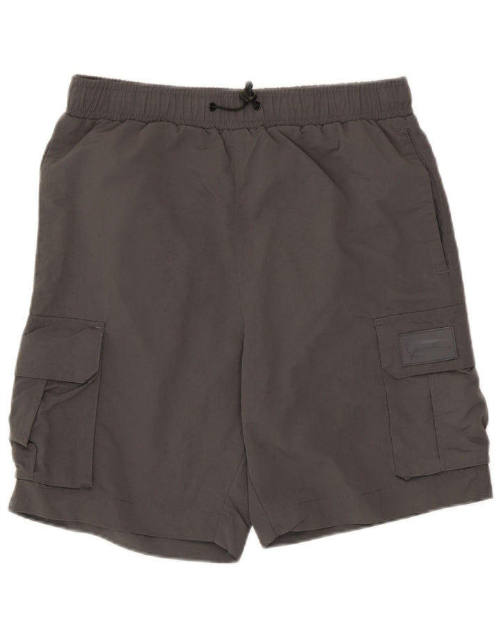 Karl Kani Mens Cargo Shorts Small Grey Polyamide