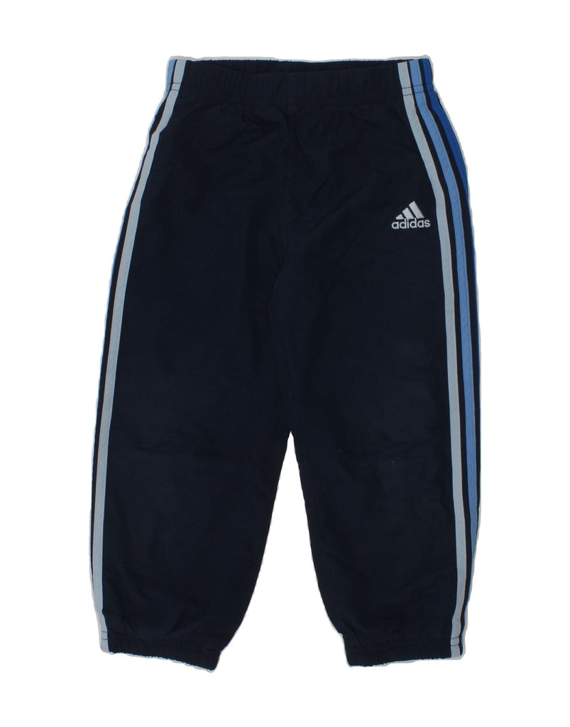 ADIDAS Boys Full Tracksuit 3-4 Years Navy Blue Polyester | Vintage Adidas | Thrift | Second-Hand Adidas | Used Clothing | Messina Hembry 