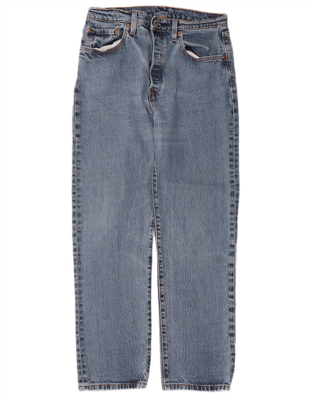 Levi's Mens 501 Straight Jeans W28 L28 Blue Cotton