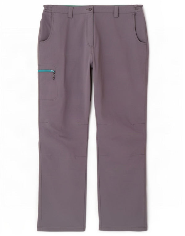 Mountain Warehouse Womens Hiking Cargo Trousers UK 16 Large Grey Nylon