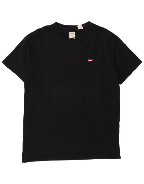 Levi's Mens Standard Fit T-Shirt Top Medium Black Cotton