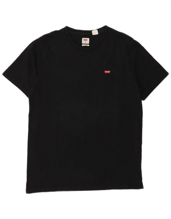 Levi's Mens Standard Fit T-Shirt Top Medium Black Cotton