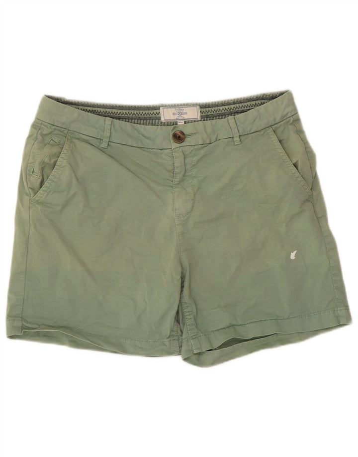 Fat Face Womens Chino Shorts US 6 Medium W30 Green Cotton