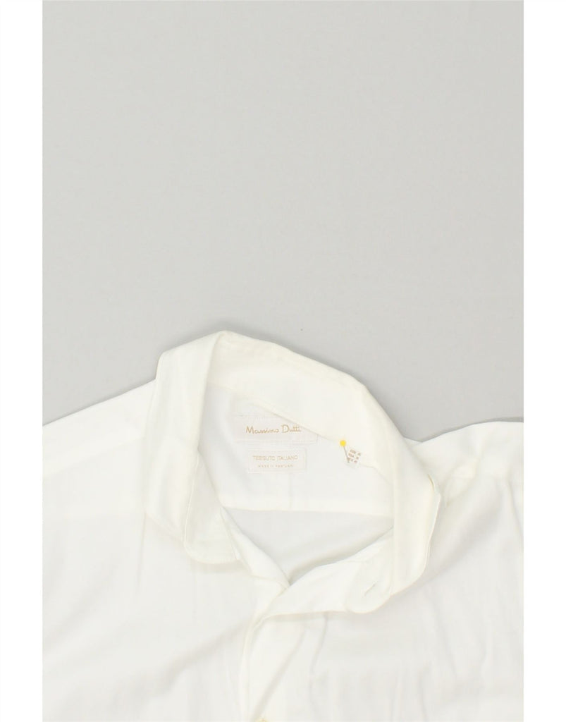 MASSIMO DUTTI Mens Shirt Size 41 Medium White Cotton | Vintage Massimo Dutti | Thrift | Second-Hand Massimo Dutti | Used Clothing | Messina Hembry 