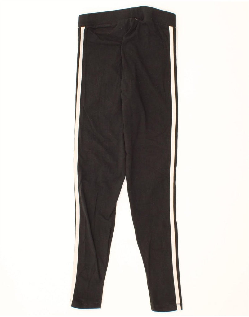 ADIDAS Womens Leggings UK 10 Small Black Cotton Vintage Adidas and Second-Hand Adidas from Messina Hembry 