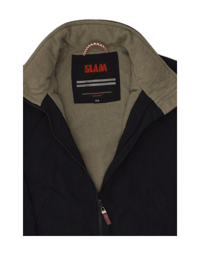 SLAM Boys Bomber Jacket 13-14 Years Black Nylon | Vintage Slam | Thrift | Second-Hand Slam | Used Clothing | Messina Hembry 