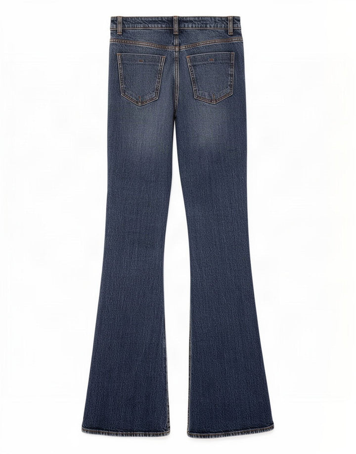 Zara Womens Flared Jeans EU 34 2XS W24 L34 Blue