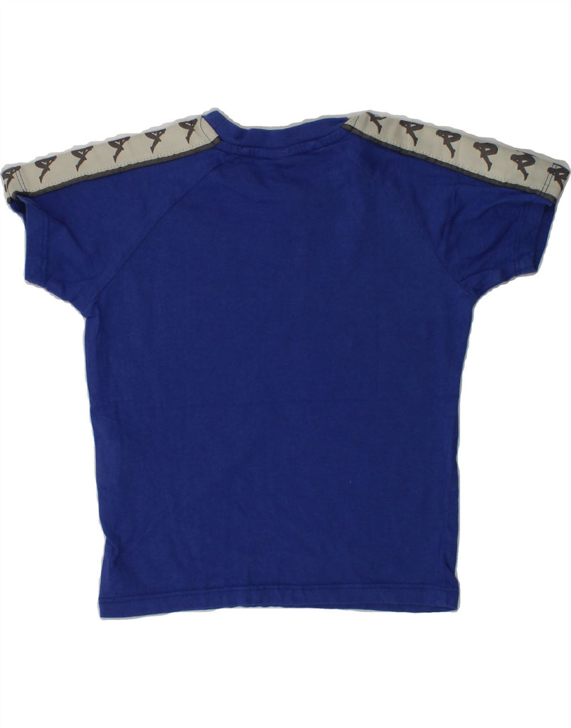 KAPPA Boys Graphic T-Shirt Top 2-3 Years Blue Cotton Vintage Kappa and Second-Hand Kappa from Messina Hembry 