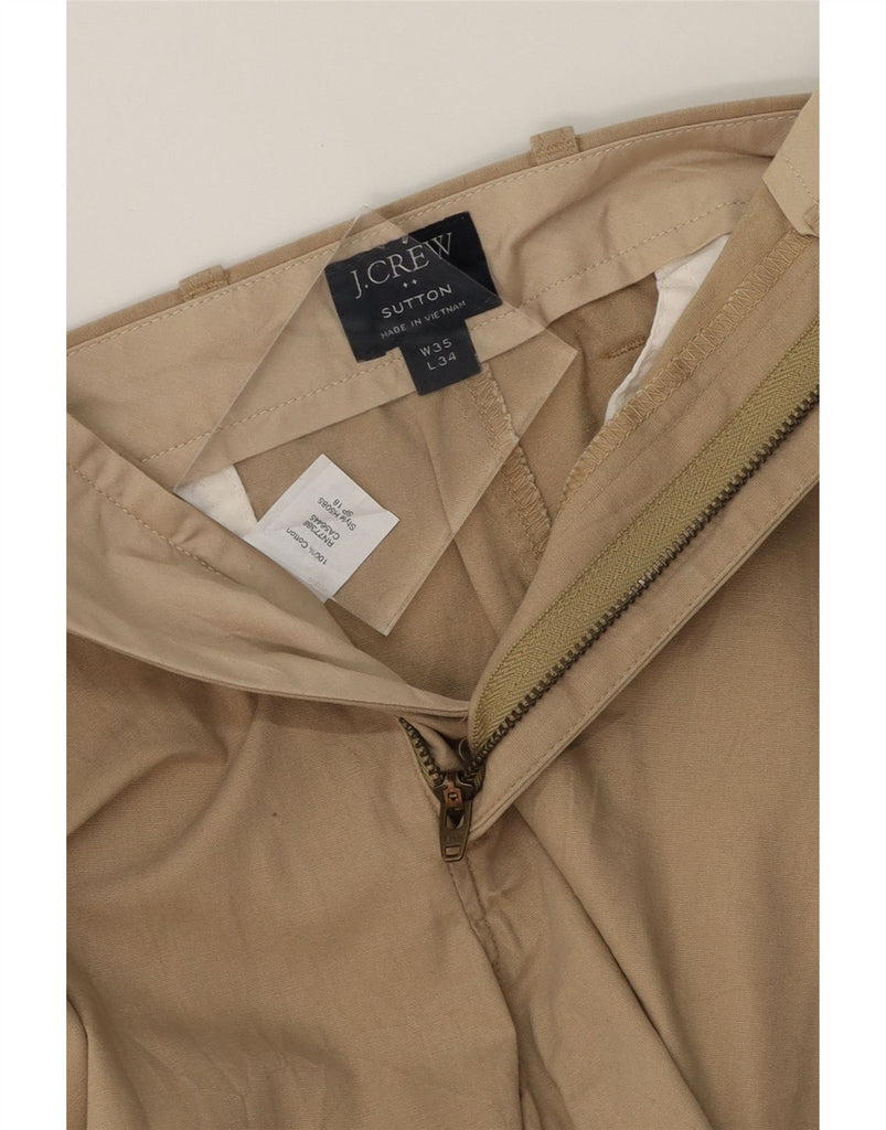 J. CREW Mens Sutton Slim Chino Trousers W35 L34 Beige Cotton Vintage J. Crew and Second-Hand J. Crew from Messina Hembry 