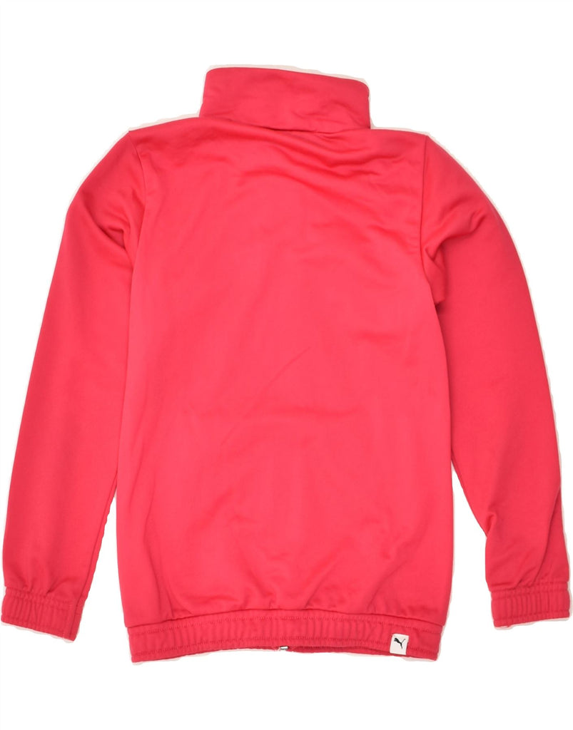 PUMA Girls Tracksuit Top Jacket 7-8 Years Red Polyester | Vintage Puma | Thrift | Second-Hand Puma | Used Clothing | Messina Hembry 