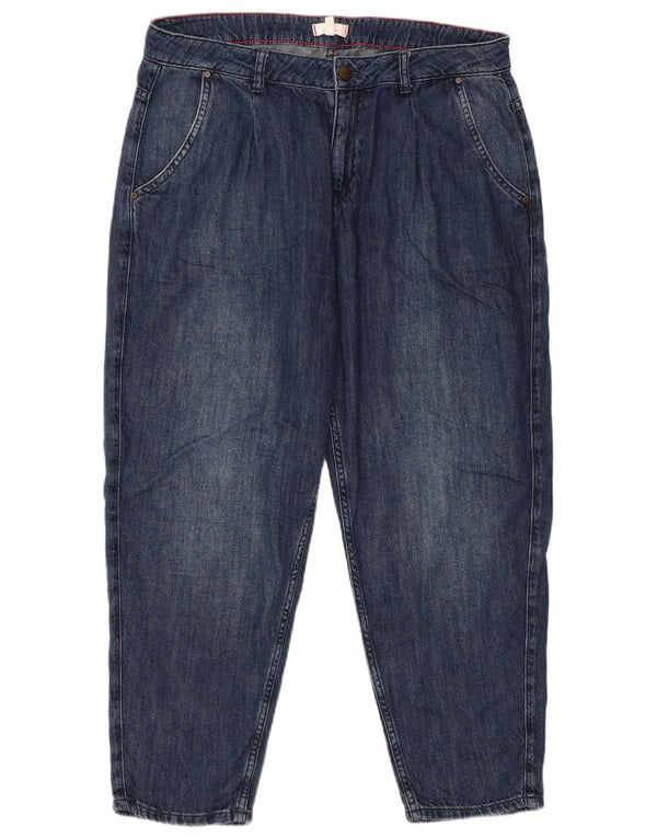 Joules Womens High Waist Crop Tapered Jeans UK 16 Large W36 L25 Blue Cotton