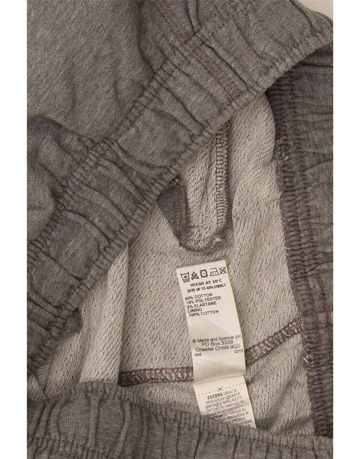 Marks & Spencer Mens Tracksuit Trousers XL Grey Flecked Cotton