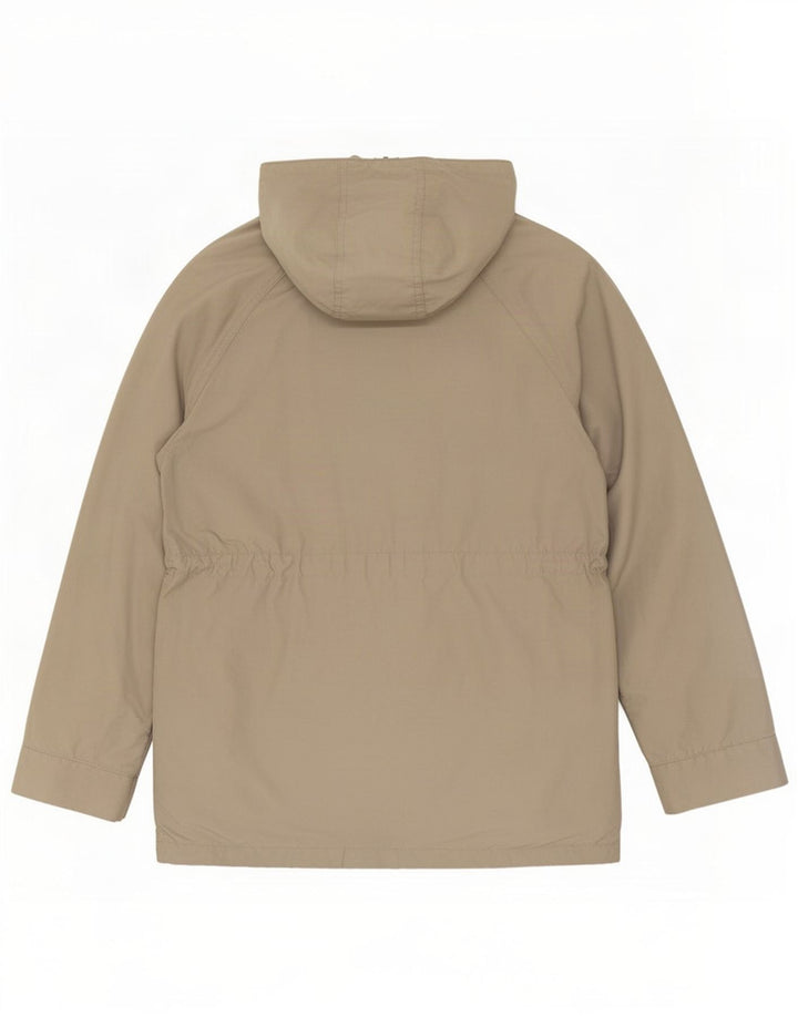 Woolrich Mens Hooded Parka Jacket UK 38 Medium Grey Cotton