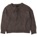 Zara Womens Oversized Crew Neck Jumper Sweater UK 14 Medium Grey