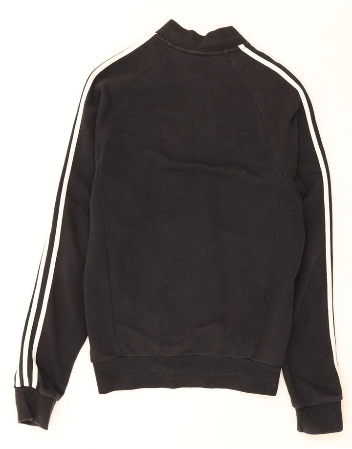 Adidas Mens Tracksuit Top Jacket Small Black Cotton