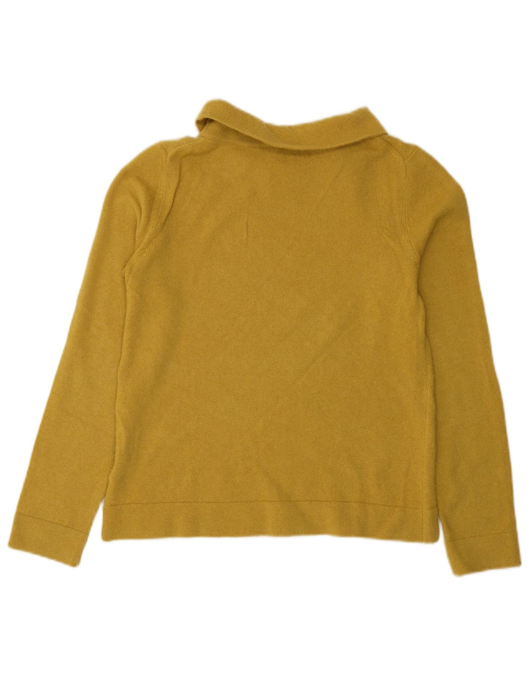 Hobbs Womens Roll Neck Jumper Sweater UK 10 Small Yellow Wool