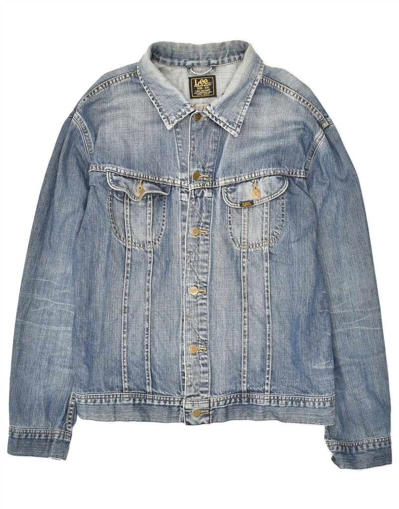 LEE Mens Denim Jacket UK 44 2XL Blue | Vintage Lee | Thrift | Second-Hand Lee | Used Clothing | Messina Hembry 