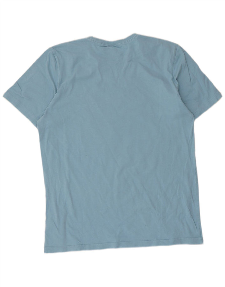 Adidas Mens Graphic T-Shirt Top Medium Blue Cotton